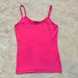 Zara Pink Spaghetti Strap Stretch Top